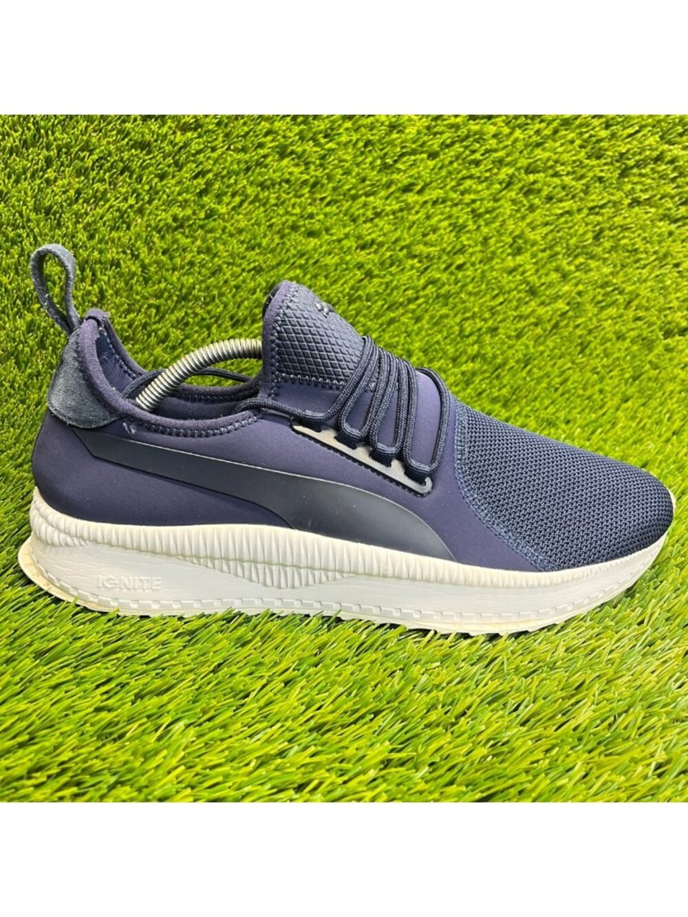 Puma Tsugi Apex Mens Size 10.5 Blue White Athletic Running Shoes Sneakers